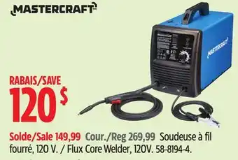 Canadian Tire Mastercraft Flux Core Welder offer