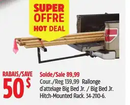 Canadian Tire Erickson Big Bed Jr. Hitch-Mounted Rack offer