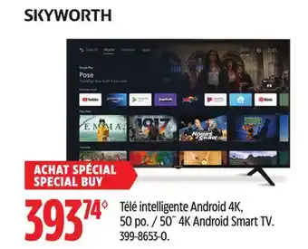 Canadian Tire Skyworth 0˝ 4K Android Smart TV offer