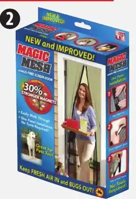 Canadian Tire Magic Mesh Hands-Free Magnetic Screen Door offer