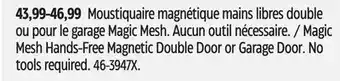 Canadian Tire Magic Mesh Hands-Free Magnetic Double Door or Garage Door offer