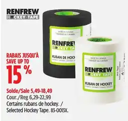 Canadian Tire Renfrew Selected Hockey Tape offer