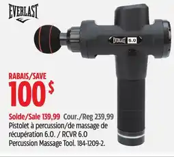 Canadian Tire Everlast RCVR 6.0 Percussion Massage Tool offer