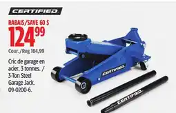 Canadian Tire Certified 3-Ton Steel Garage Jack offer