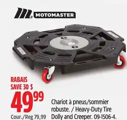 Canadian Tire MotoMaster Heavy-Duty Tire Dolly and Creeper offer