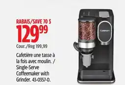 Canadian Tire Cuisinart Single-Serve Coffeemaker with Grinder offer