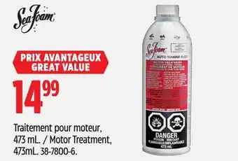 Canadian Tire Seafoam Motor Treatment offer