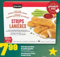 Marché Richelieu SELECTION PORTIONS DE POULET PANÉES | SELECTION FROZEN COOKED BREADED CHICKEN offer