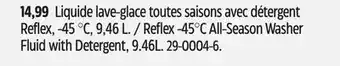 Canadian Tire Reflex -45°C All-Season Washer Fluid with Detergent offer