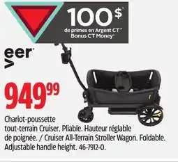 Canadian Tire Veer Cruiser All-Terrain Stroller Wagon Foldable Adjustable handle height offer