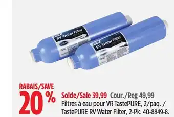 Canadian Tire Camco TastePURE RV Water Filter, 2-Pk offer