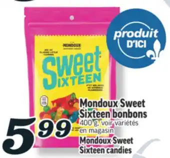 Marché Richelieu SWEET SIXTEEN BONBONS MONDOUX | MONDOUX SWEET SIXTEEN CANDIES offer