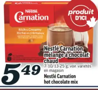 Marché Richelieu CARNATION MÉLANGE À CHOCOLAT CHAUD NESTLÉ | NESTLÉ CARNATION HOT CHOCOLATE MIX offer