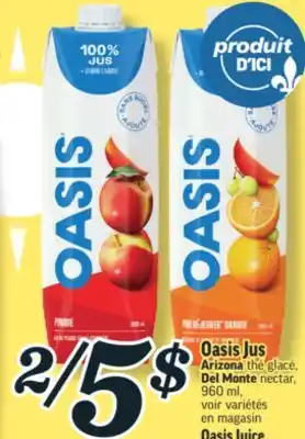 Marché Richelieu OASIS JUS | OASIS JUICE offer