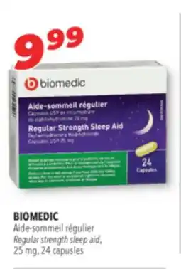 Familiprix BIOMEDIC Regular strength sleep aid, 25 mg offer