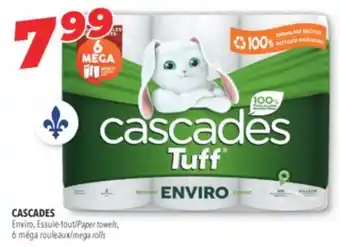 Familiprix CASCADES Paper towels, 6 mega rolls offer