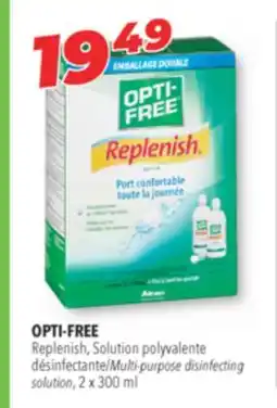 Familiprix OPTI-FREE, Multi-purpose disinfecting solution, 2 x 300 ml offer