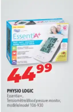 Familiprix PHYSIO LOGIC Essentia+, Blood pressure monitor, model 106-930 offer