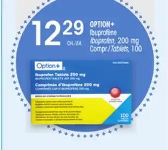 Uniprix OPTION+ Ibuprofène Compr / Ibuprofen, Tablets offer