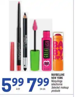 Uniprix MAYBELLINE NEW YORK Maquillage sélectionné/Selected makeup products offer