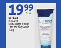 Uniprix CUTIBASE CERAMYD Crème visage et corps/Face and body cream offer