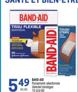 Uniprix BAND-AID Pansements sélectionnés / Selected bandages offer