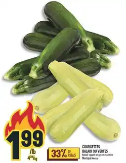 Marché Adonis COURGETTES BALADI OU VERTES | Baladi squash or green zucchinis offer