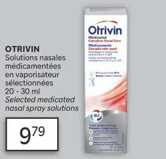 Brunet OTRIVIN Solutions nasales médicamentées en vaporisateur sélectionnées offer