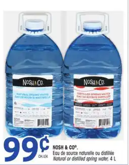 Uniprix NOSH & CO Eau de source naturelle ou distillée/Natural or distilled spring water offer