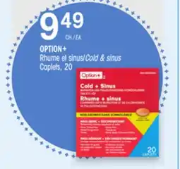 Uniprix OPTION+ Rhume et sinus/Cold & sinus offer