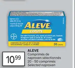 Brunet ALEVE Comprimés de naproxen sélectionnés offer