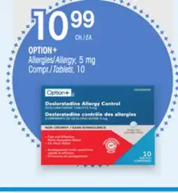 Uniprix OPTION+ Allergies/Allergy, 5 mg offer