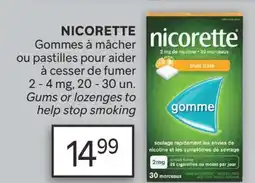 Brunet NICORETTE Gommes à mâcher ou pastilles pour aider à cesser de fumer offer