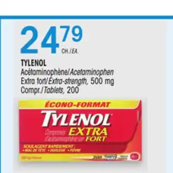 Uniprix TYLENOL Acétaminophène/Acetaminophen Extra fort/Extra-strength, Compr./Tablets offer