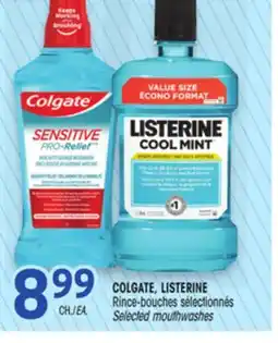 Uniprix COLGATE, LISTERINE Rince-bouches sélectionnés/Selected mouthwashes offer