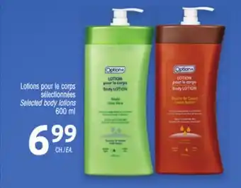 Uniprix Option+ Lotions pour le corps sélectionnées /Selected body lotions offer