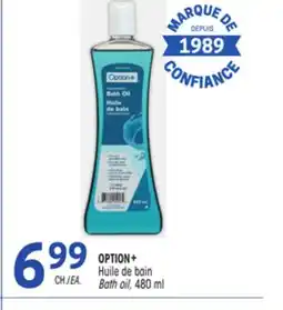 Uniprix OPTION+ Huile de bain/Bath oil offer