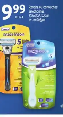 Uniprix Option+ Rasoirs ou cartouches sélectionnés /Selected razors or cartridges offer