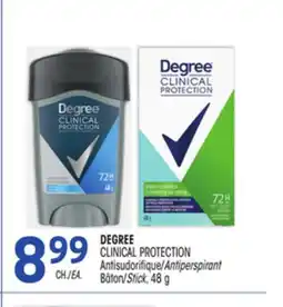 Uniprix DEGREE CLINICAL PROTECTION Antisudorifique Bâton/Antiperspirant Stick offer