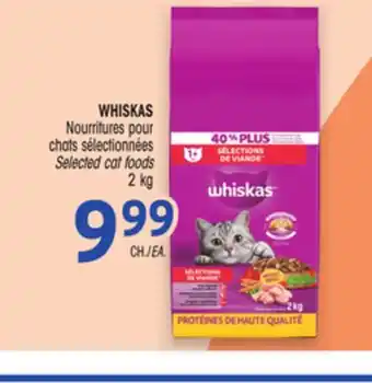 Uniprix WHISKAS Nourritures pour chats sélectionnées / Selected cat foods offer