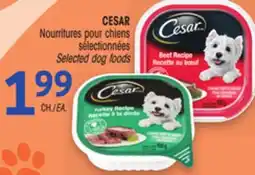 Uniprix CESAR Nourritures pour chiens sélectionnées / Selected dog foods offer