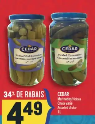 Marché Adonis CEDAR Marinades | CEDAR Pickles offer