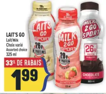 Marché Adonis LAIT'S GO LAIT | MILK offer