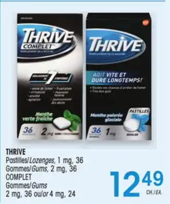 Uniprix THRIVE Pastilles/Lozenges, 1 mg, Gommes/Gums, 2 mg, COMPLET Gommes/Gums 2 mg offer