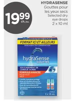 Proxim HYDRASENSE Selected dry eye drops offer