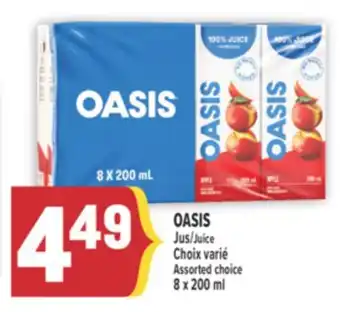 Marché Adonis OASIS Jus | OASIS Juice offer