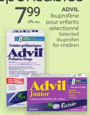 Proxim ADVIL Selected ibuprofen for children offer