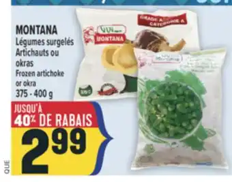 Marché Adonis MONTANA Légumes surgelés Artichauts ou okras | Frozen artichoke or okra offer