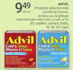 Proxim ADVIL Selected pain relief cold, cough or flu offer