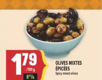 Marché Adonis OLIVES MIXTES ÉPICÉES | SPICY MIXED OLIVES offer